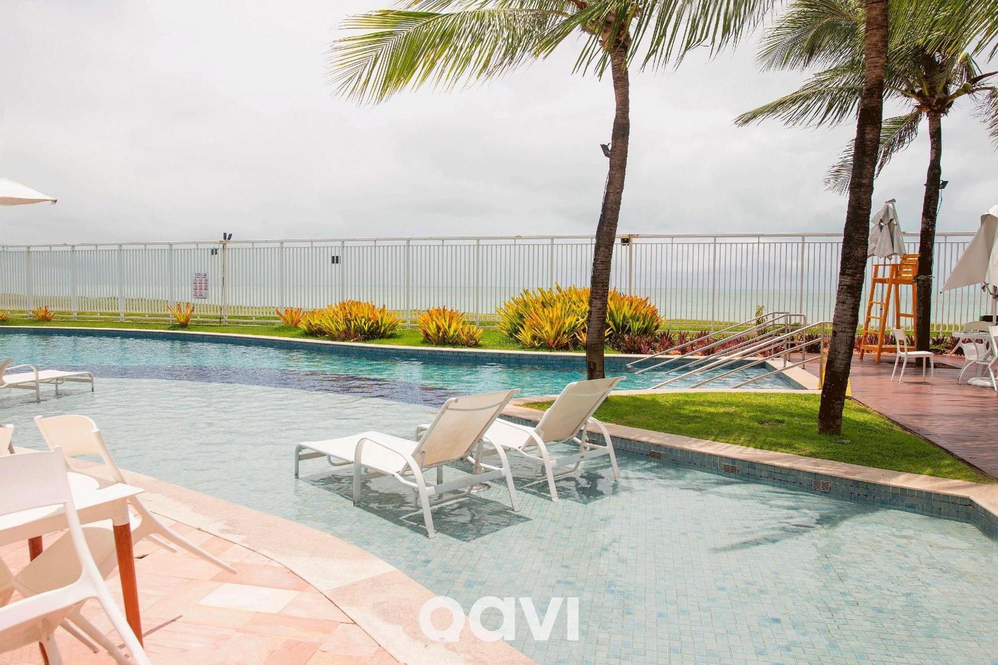 Qavi - Flat Resort Beira Mar Cotovelo #Inmare322 파르나미림 외부 사진